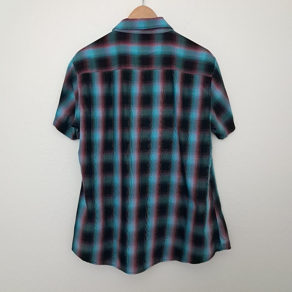 Women's Dixxon Shreddy Plaid  Button Down Shirt - Picture 6 of 10
